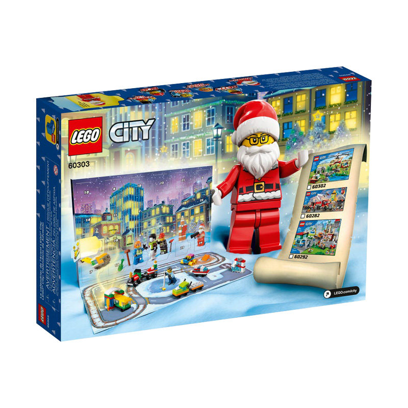 自营lego乐高city城市系列圣诞倒数日历60303新年礼物玩具