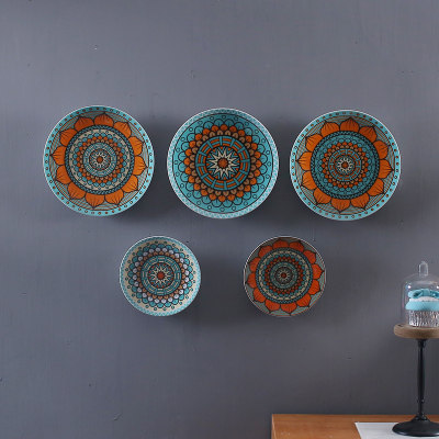 欧式欧式美美式餐厅盘子墙挂盘装饰艺术挂盘酒店装饰坐盘