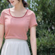 Net red Korean version of the contrast design sense of women's short-sleeved t-shirt women's summer 2020 new short top ins super hot trend Net red Korean version of the contrast design sense of women's short-sleeved t-shirt women's summer 2020 new short top ins super hot trend