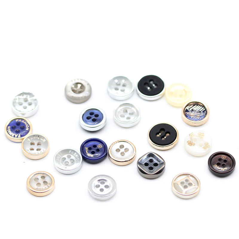 衬衫男女四孔衣服领扣恤衫衣扣衬衣百搭纽扣纽扣