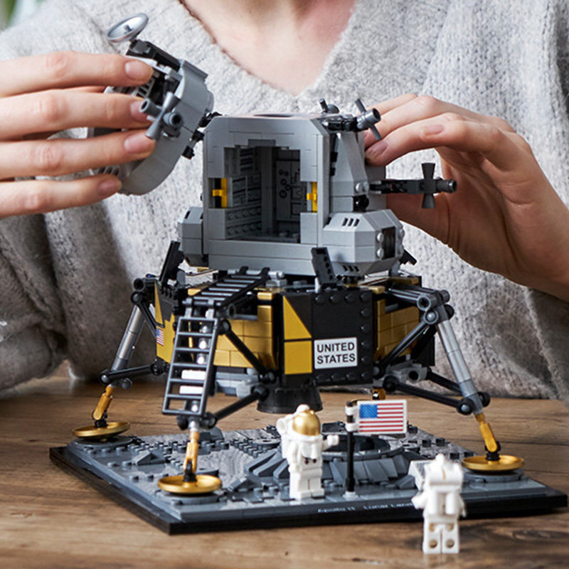 lego乐高10266创意系列阿波罗11号登月舱太空航天塑料积木