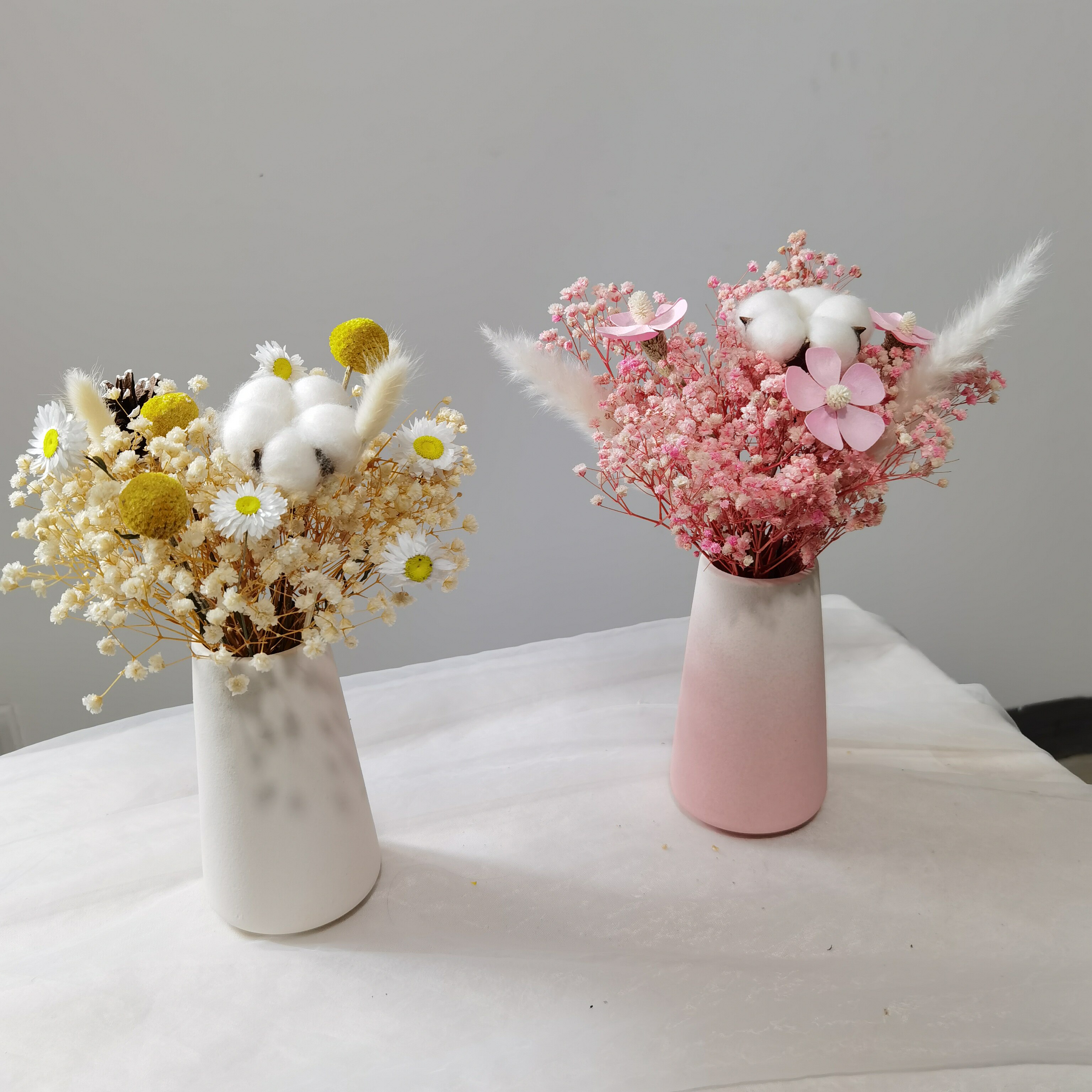 干花ins风干装饰摆件永生满天星花束北欧家居干花