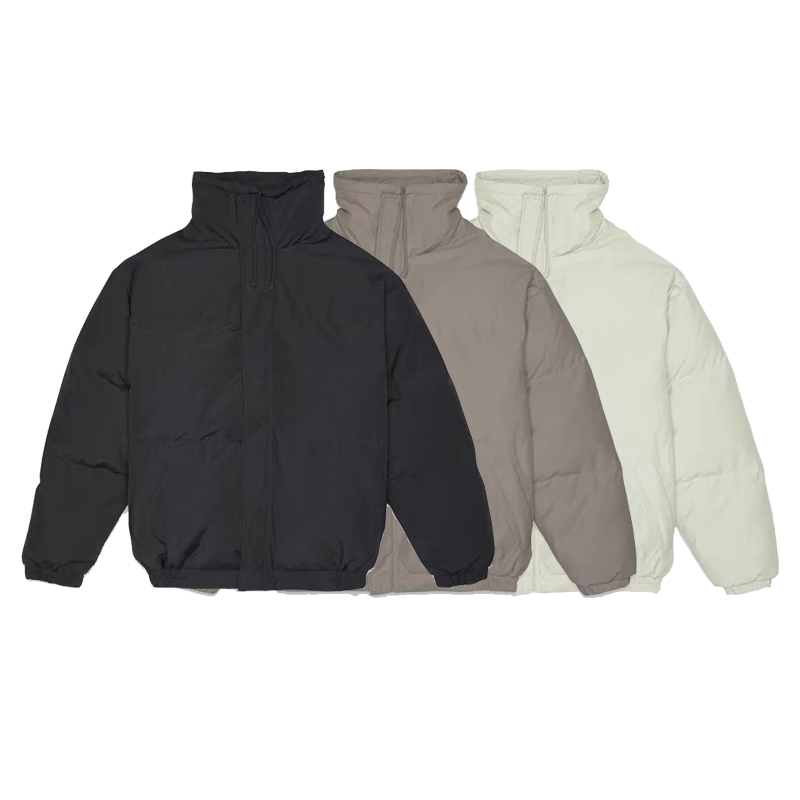 FOG & FEAR OF GOD Essentials拉链棉衣高街潮牌加厚纯色棉服外套