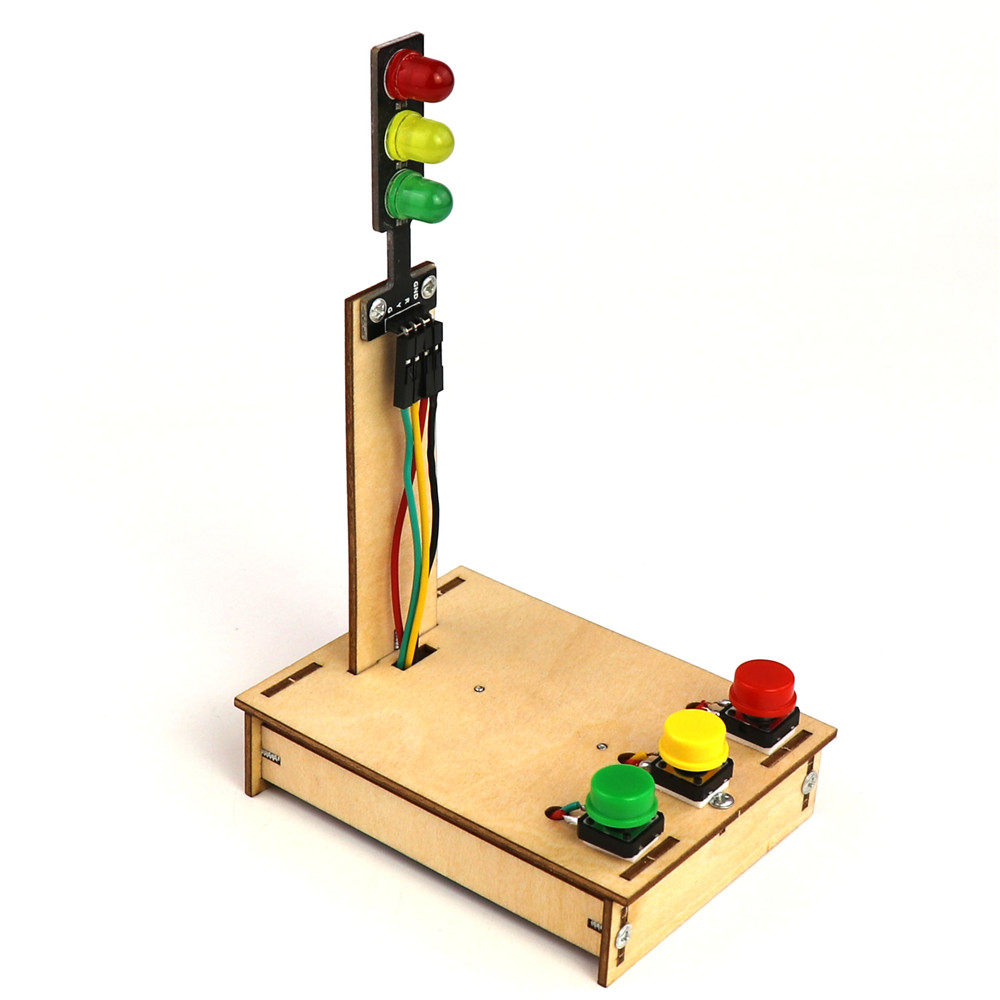 红绿灯模型发明科技制作儿童手工玩具学生通用科学实验