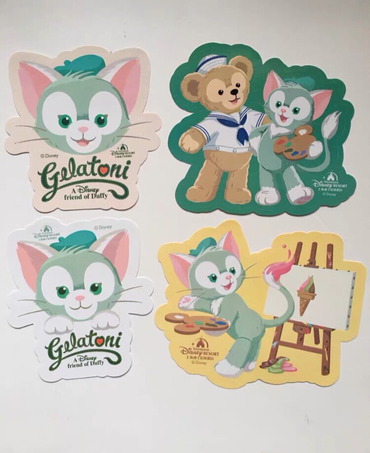 上海迪士尼动漫卡通贴纸达菲东尼星黛露四宝一周年城堡等现货爆款