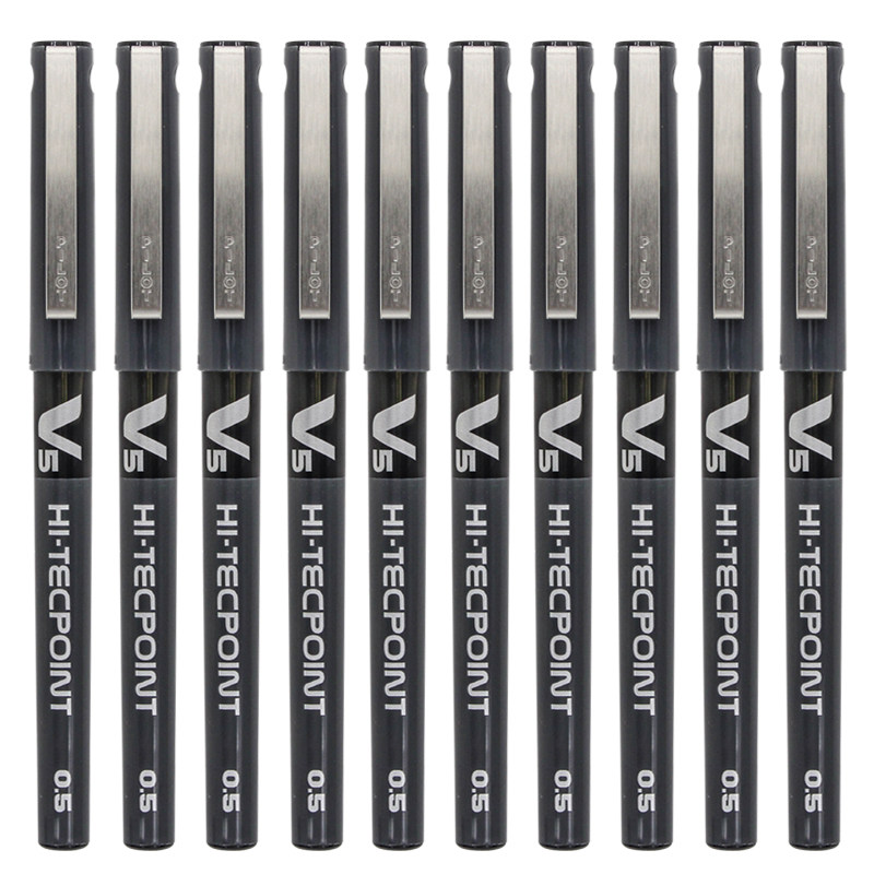 百乐走珠旗舰店刷题学霸学生液式v5笔直中性笔中性笔