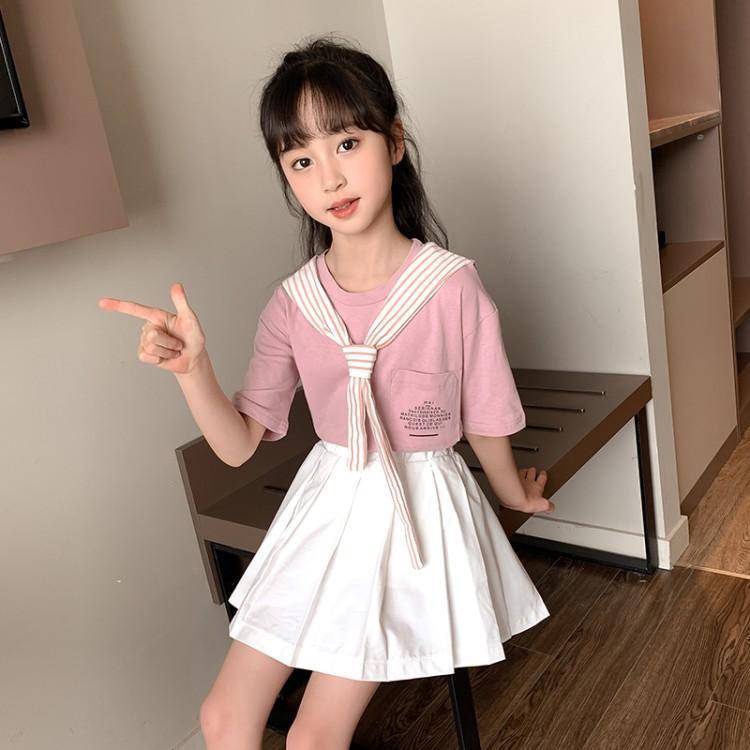 儿童夏装女孩12岁中大水手jk小学生套装学院学生校服