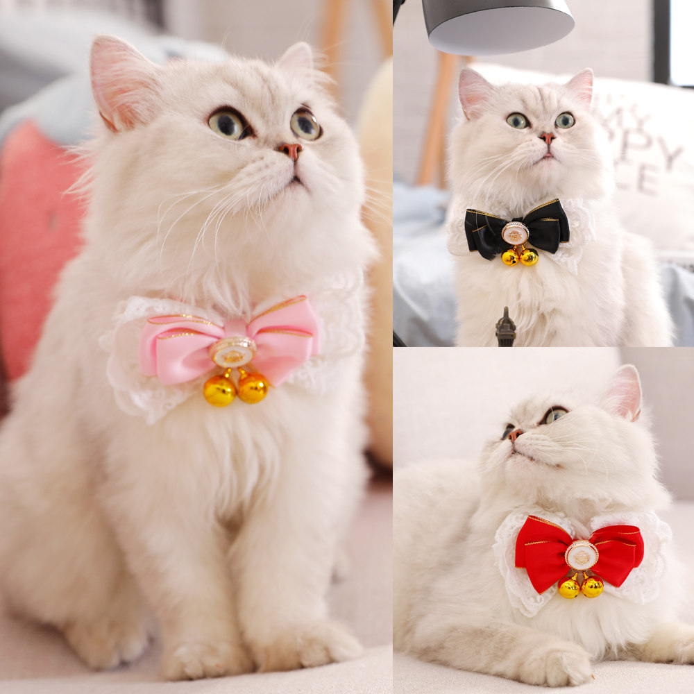 领结项圈蝴蝶结挂脖猫牌宠物宠物狗狗狗装饰铃铛挂饰