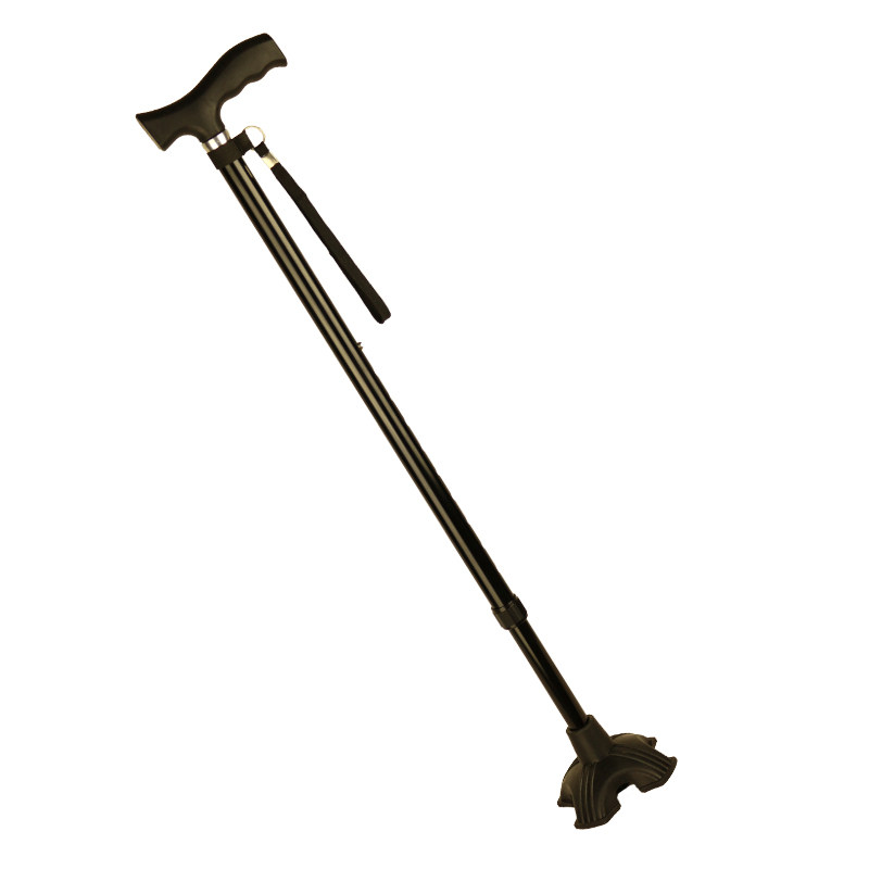 老人拐棍四脚手杖可调节小四角拐杖老年棒小脚单腿拐丈捌仗扶手杖