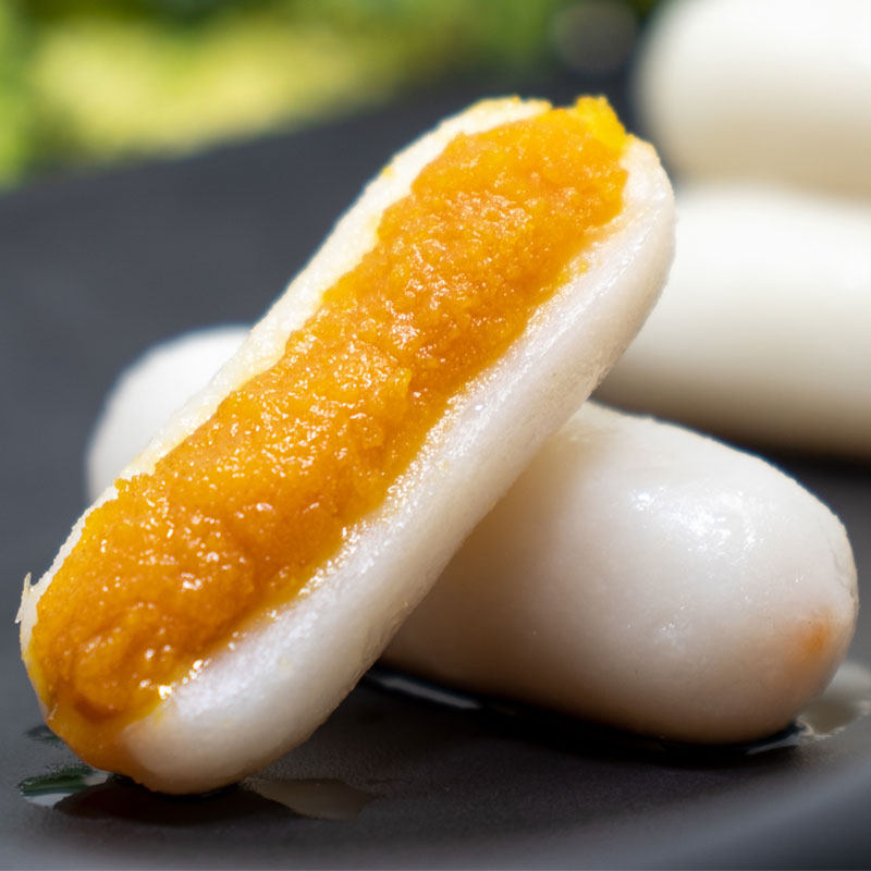 蛋黄年糕饥饿小猪咸蛋夹心500g韩国风味速食年糕