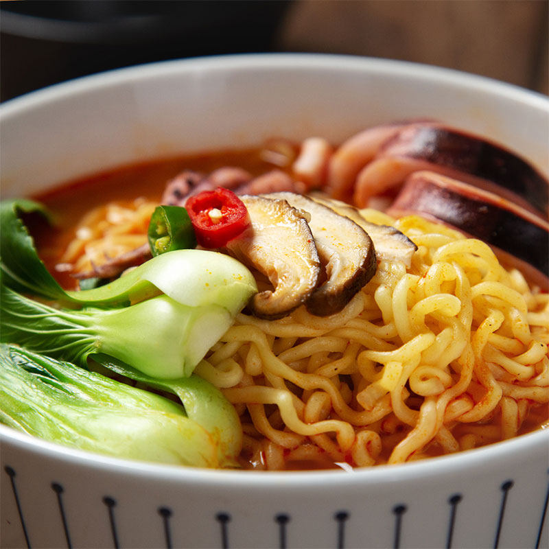 汤面韩国进口农心鱿鱼124g5袋海鲜大杂烩辣味冲泡方便面