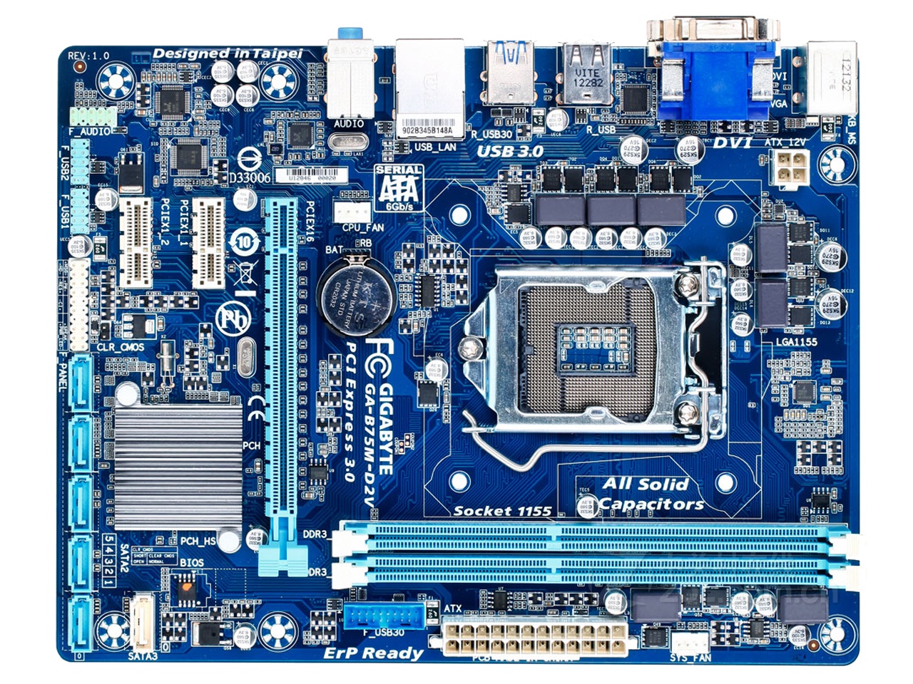 gigabyte技嘉b75md2vd3vd3h主板固态集成小板1155针主板