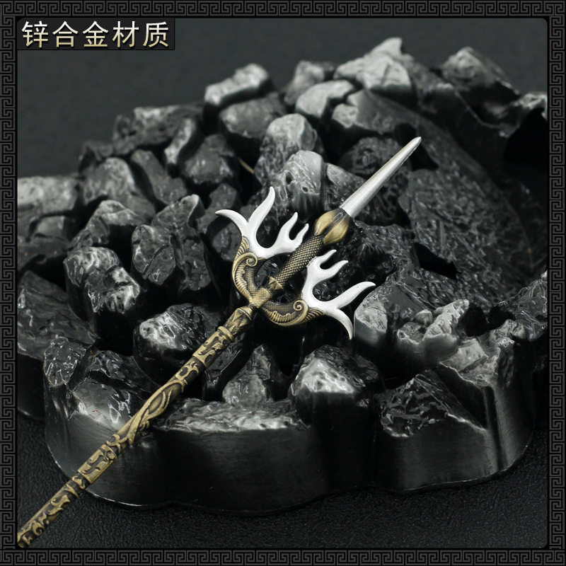 隋唐金镗电视剧摆件合金模型武器金属凤镏演义游戏