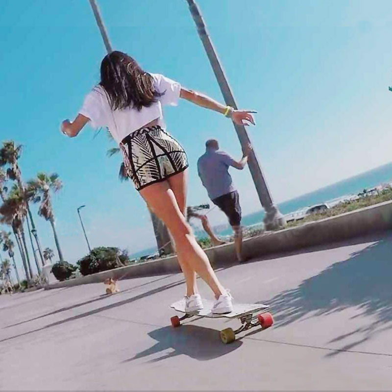 rainbow长板燃烧冰舞板木雪魔术师滑板刷街代步滑板专业女初学者