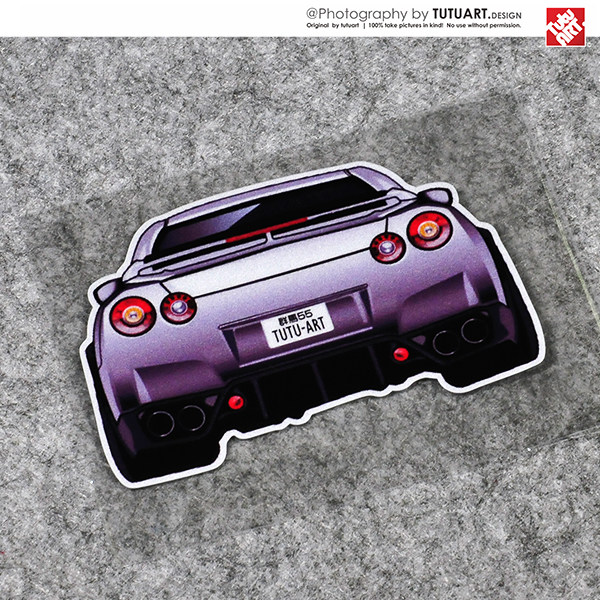tutu图图车贴jdm卡通汽车侧窗装饰gtr头文字汽车装饰贴