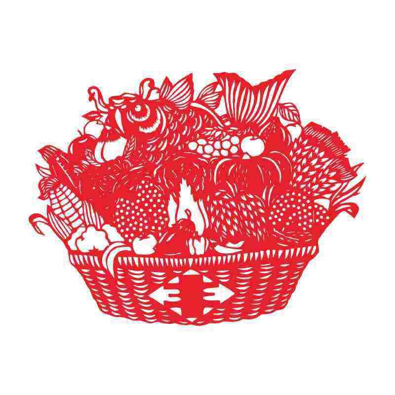 新款热销五谷丰登民间剪纸成品手工手工制制作中国剪纸