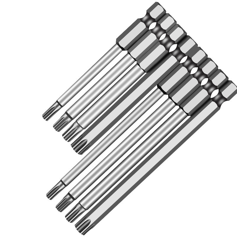 梅花风批头螺丝刀替换电动工具批咀t15t20t25t30磁性批头电动批头