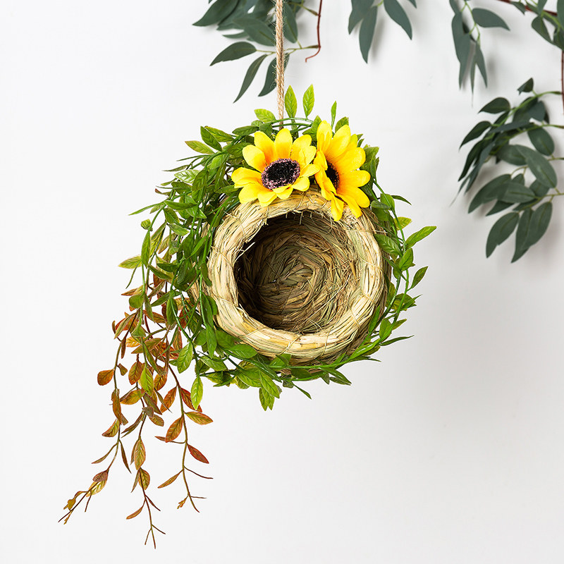 幼儿园吊饰环创环境布置材料创意鸟巢鸟窝森系壁饰