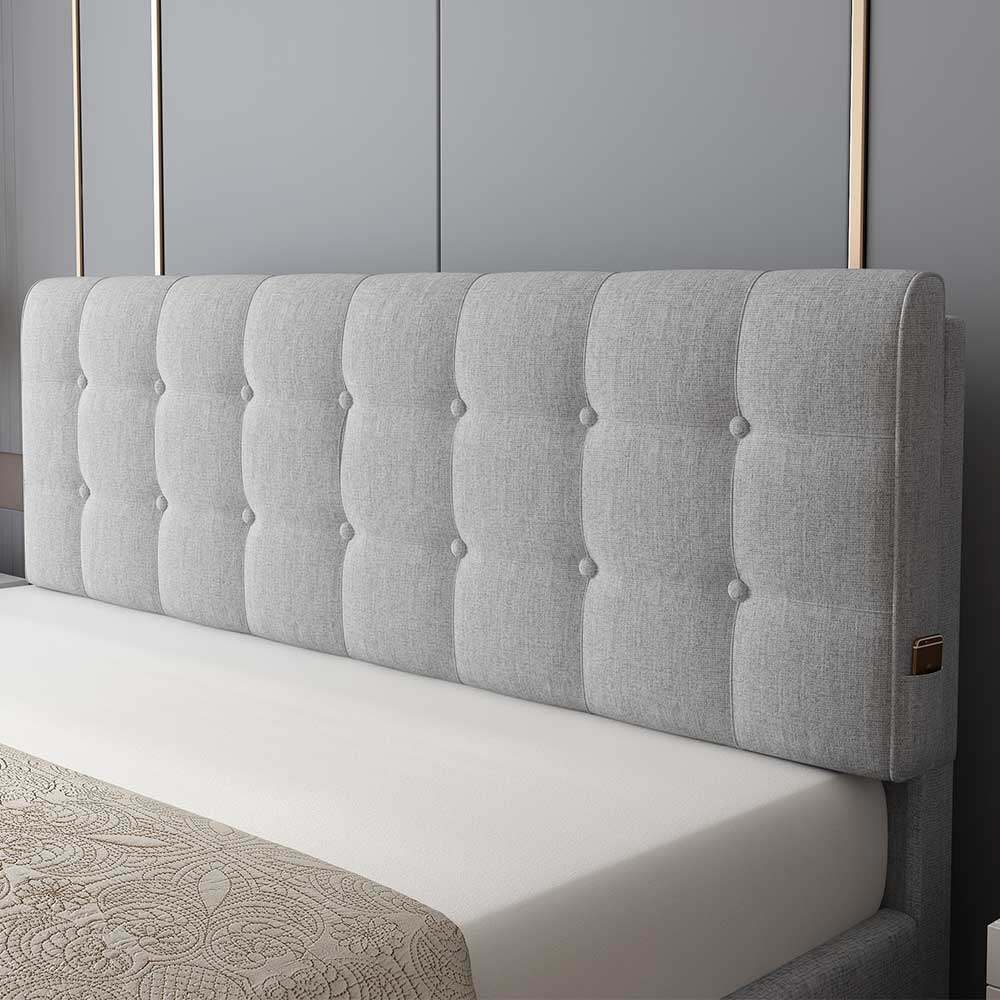 床头板软包大靠垫可定制靠背榻榻米软包靠垫自粘布艺床头套罩靠枕