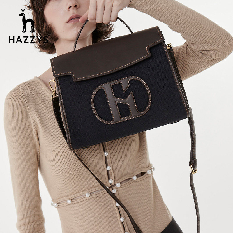 hazzys哈吉斯2022新款女士手提包逛街休闲潮流包包女小方包