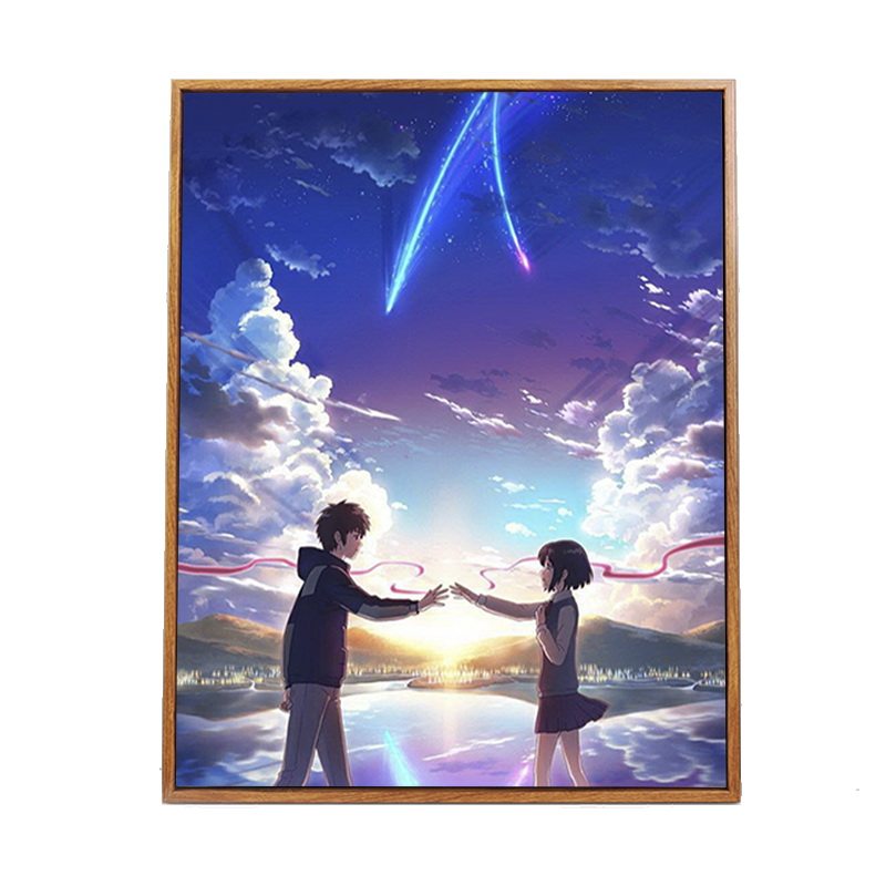 你的名字diy数字油画宫水三叶立花卡通动漫手绘填色diy