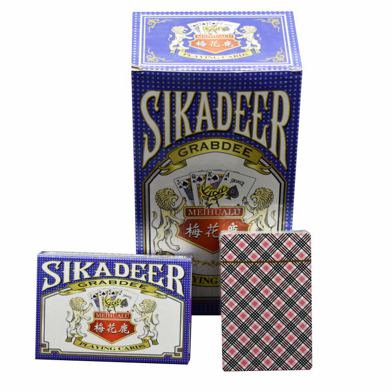 扑克牌塑盒万盛达回形针海青花瓷盒装全美9932扑克