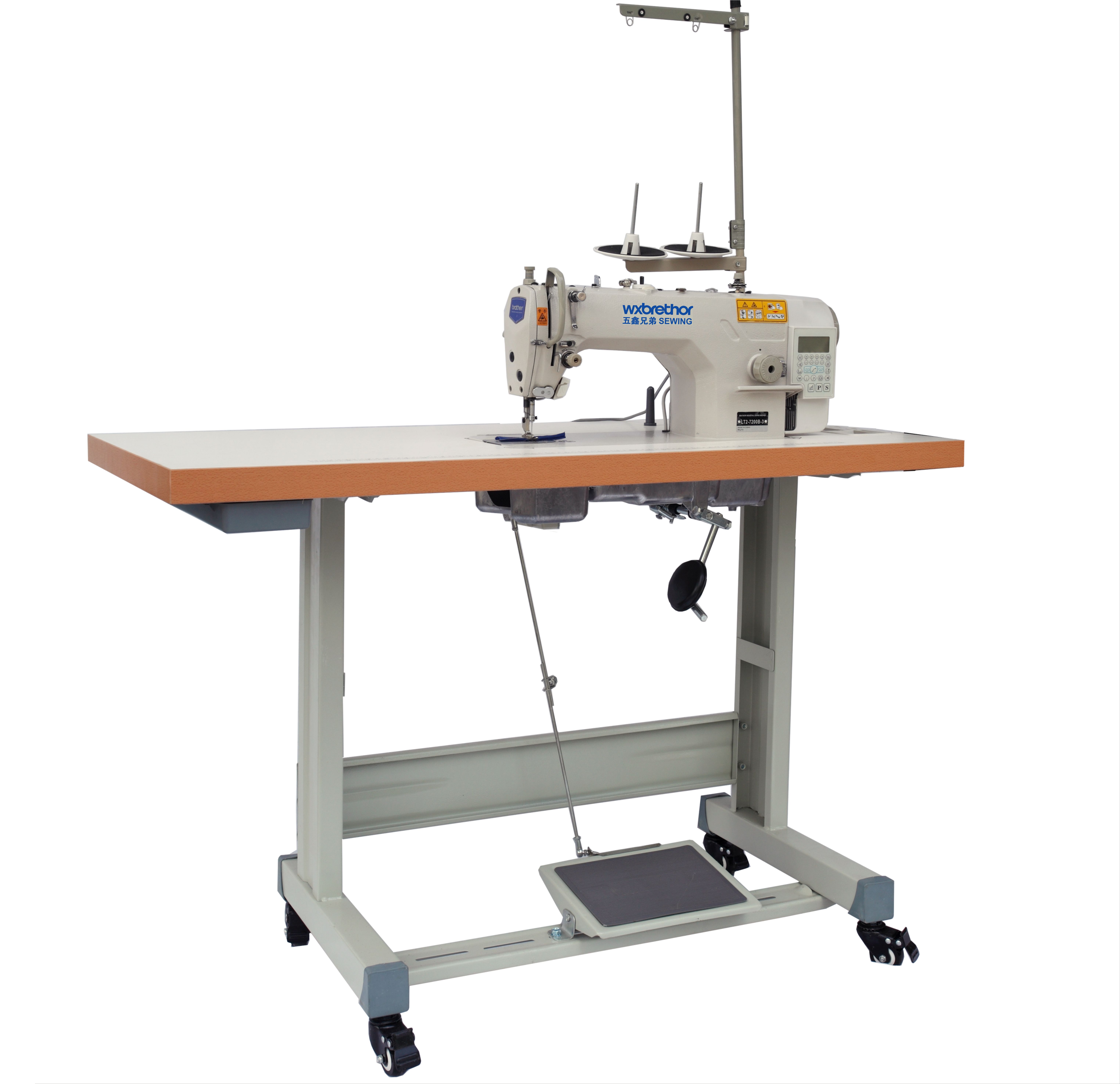 电脑平车全自动新款平缝大梭语音厚料步进家用缝纫机