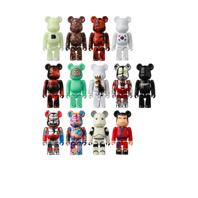 官方正品bearbrick44代盲盒100%积木熊be@rbrick暴力熊手办潮玩盲盒