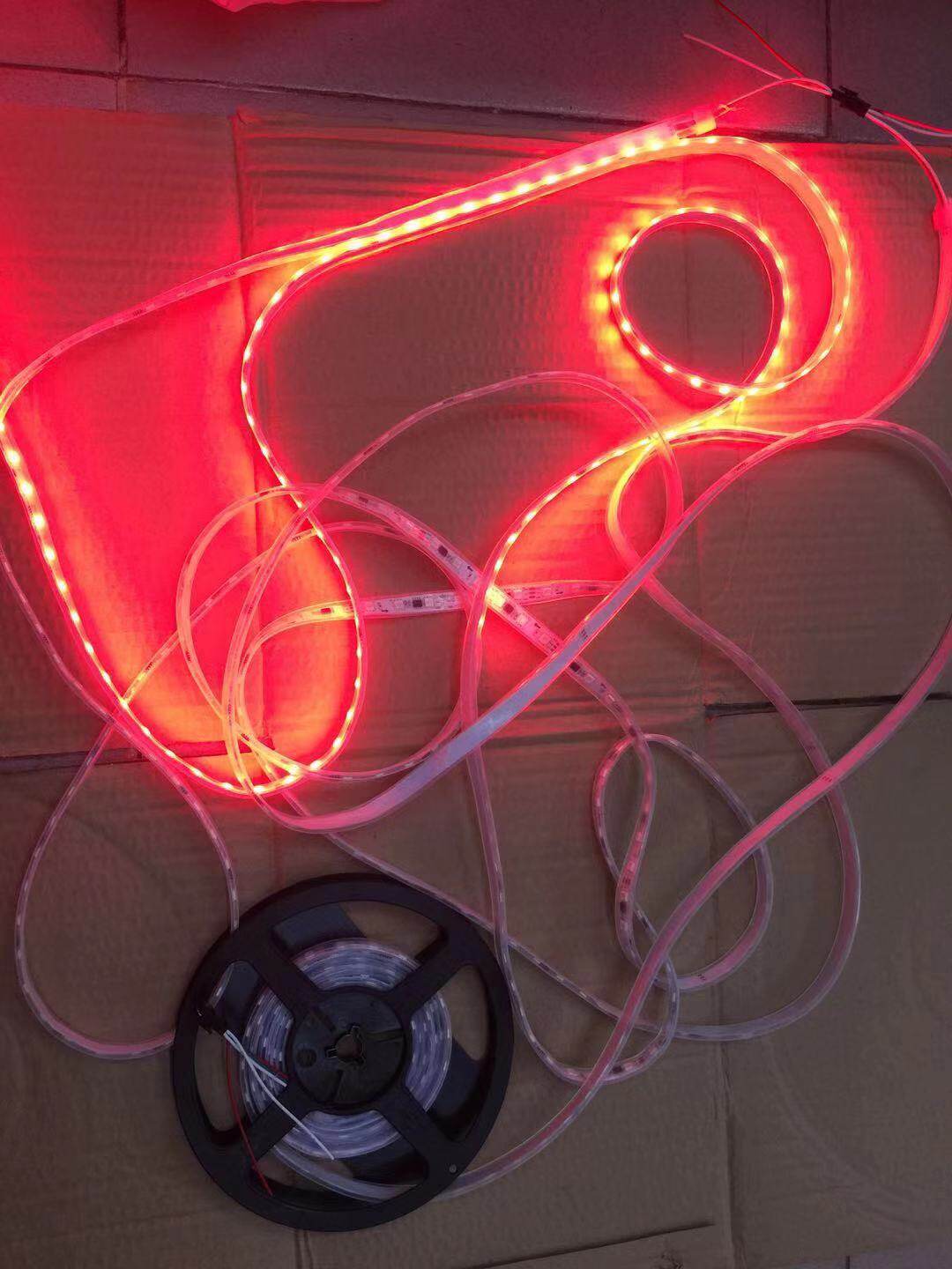 幻彩led2811灌胶流水跑马彩灯户外广告道具ip68led灯带