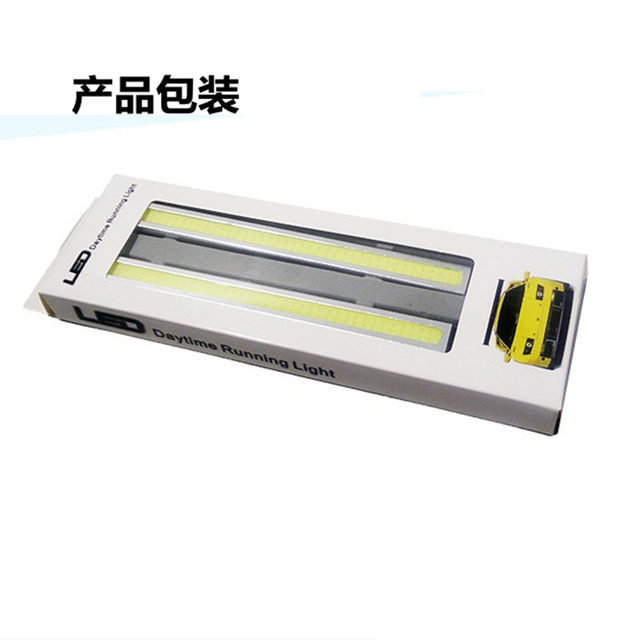 Scooter modified light bar COB daytime running light auto parts LED decorative light super bright universal light bar 12V Scooter modified light bar COB daytime running light auto parts LED decorative light super bright universal light bar 12V