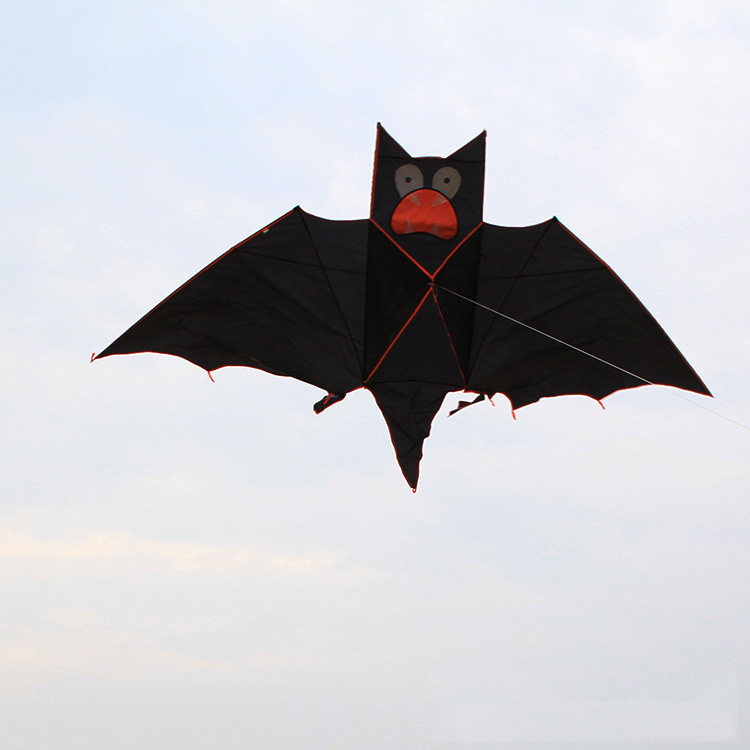 风筝西安潍坊大型高档3米黑色蝙蝠易飞成人风筝