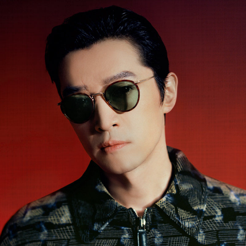 armani阿玛尼胡歌同款墨镜男高级感圆形金属眼镜太阳镜0ar101m