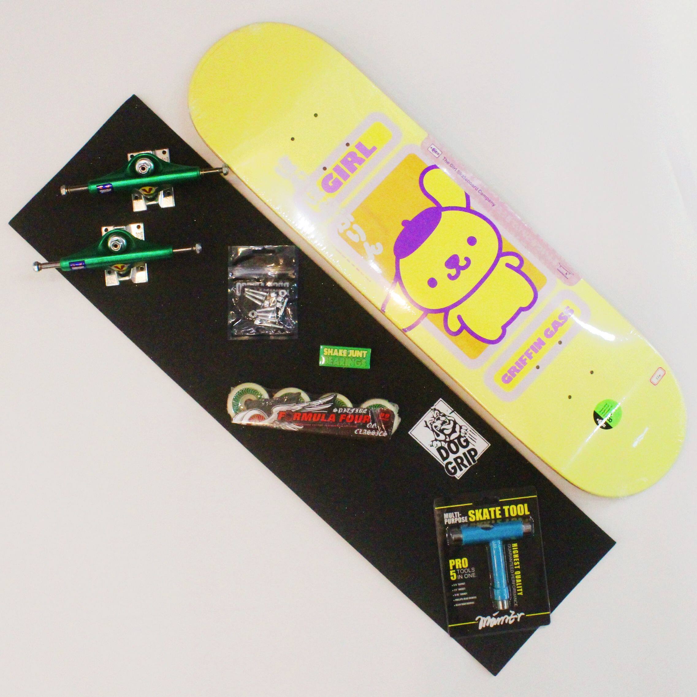 进口girl三丽鸥sanrio60周年合作hellokitty美乐蒂滑板面滑板