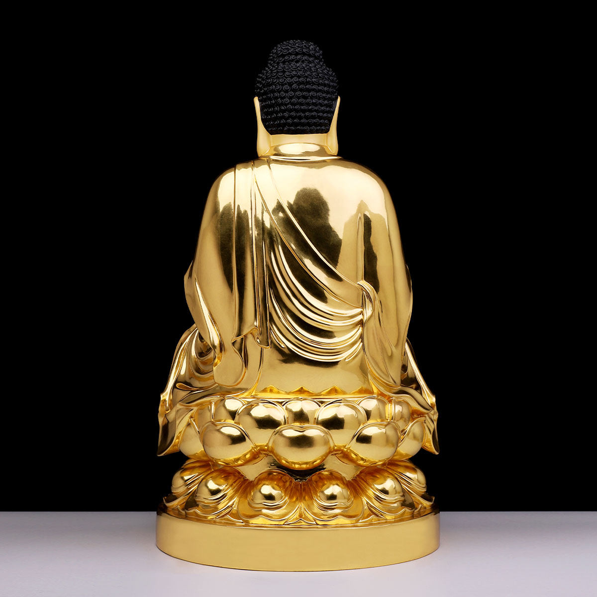 贴金释迦牟尼佛像摆件大日如来如来佛佛祖铜像释迦摆件