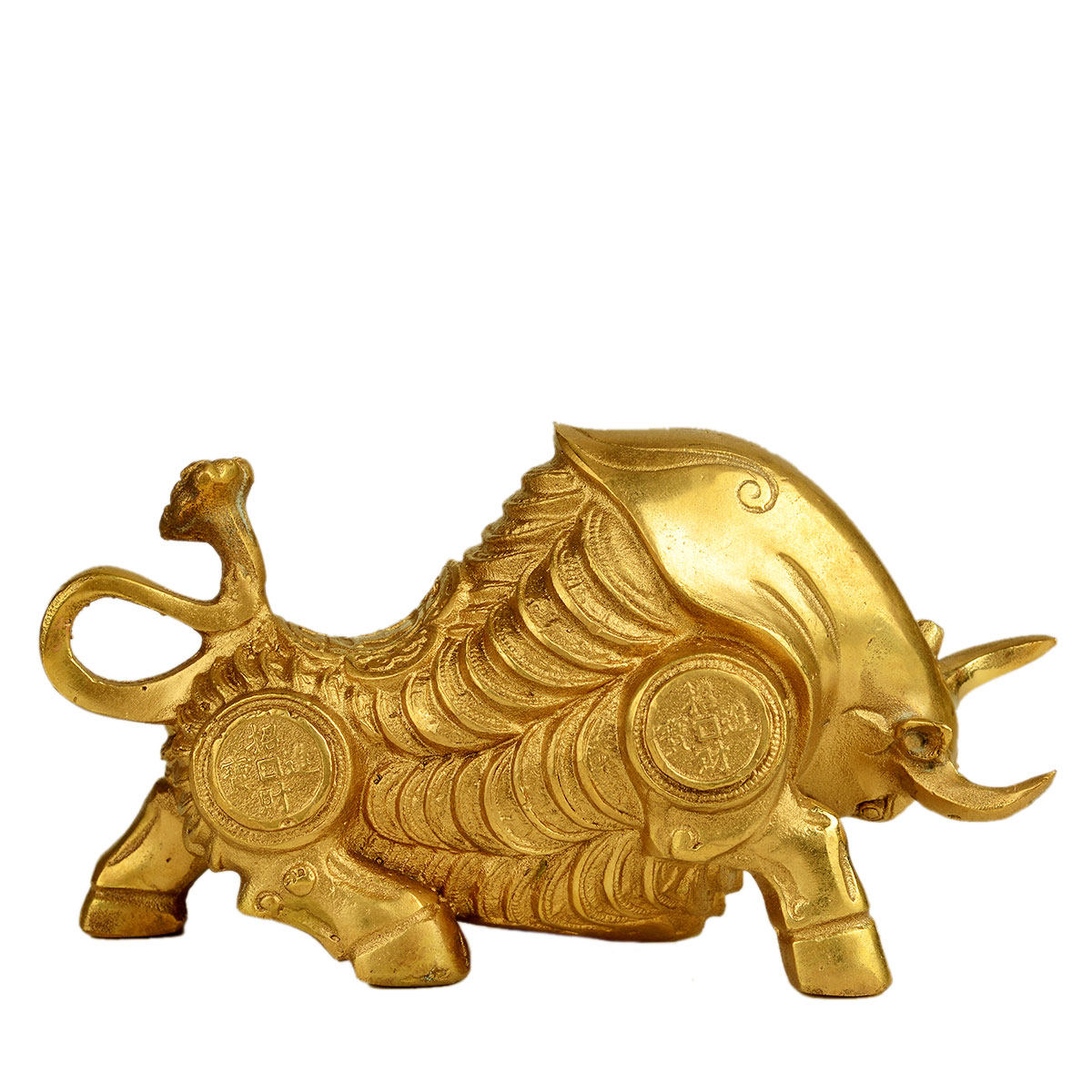 摆件风水阁铜牛小中大号华尔街金钱造型家居装饰摆件