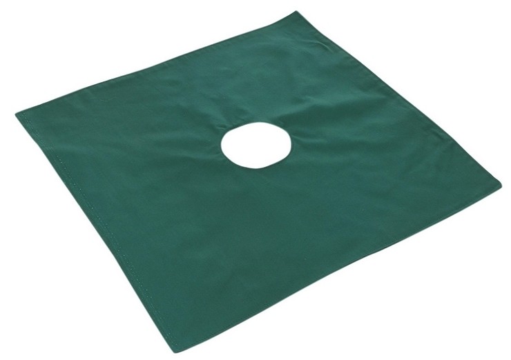 医用手术室包布洞巾双眼皮无菌方巾口腔孔巾创巾器械消毒包布纯棉