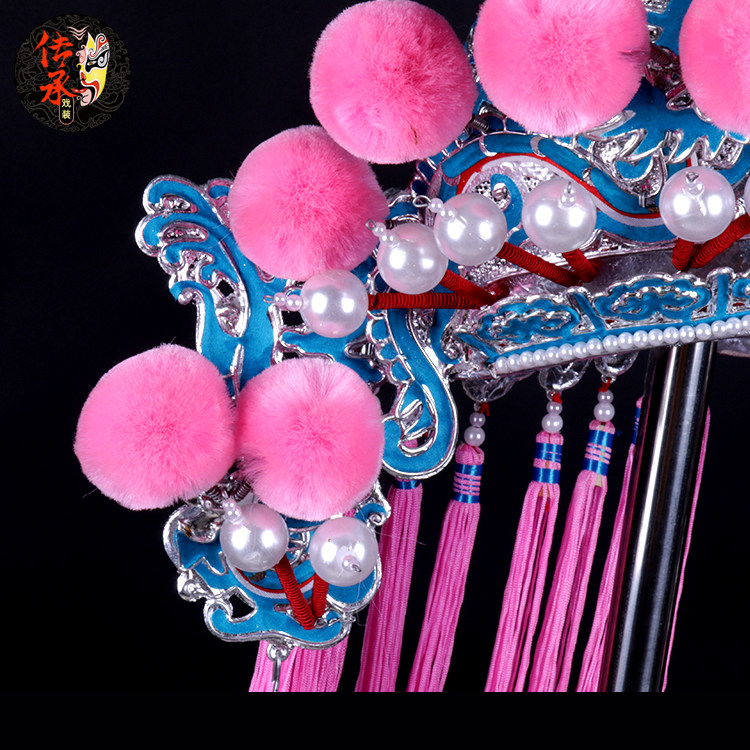 戏剧戏曲豫剧京剧盔帽小王太子武生武将帽子古典舞配饰