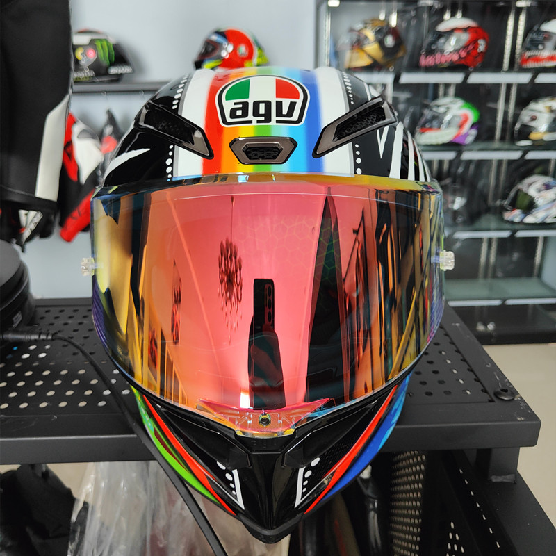 agvpistagprr罗西2002冠军典藏碳纤维限量摩托车头盔