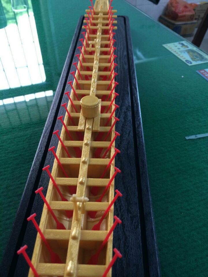 模型广东传统龙舟龙船家居饰品工艺摆件船身印字工艺船