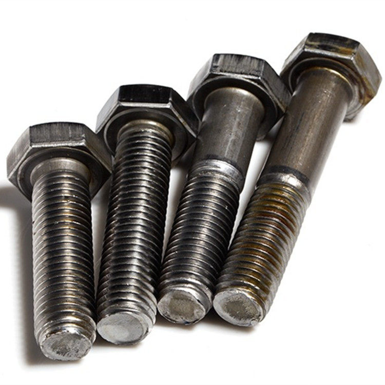 螺栓4.8级普通本色六角螺丝gb30gb21m8m10m12m16m20螺栓