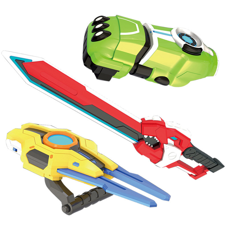 钢铁飞龙之奥特曼崛起玩具变形暴龙爆炎剑武器速龙雷光刃儿童男孩