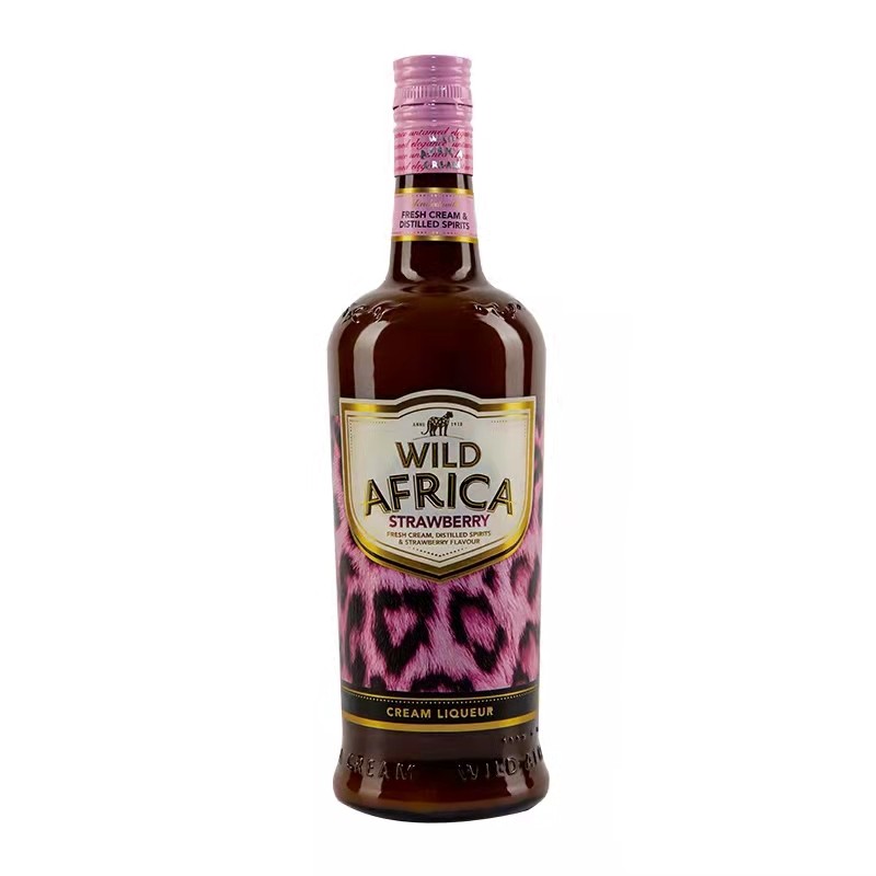 kwv南非进口猎豹之吻小奶豹草莓奶油利口酒晚安酒甜酒正品洋酒