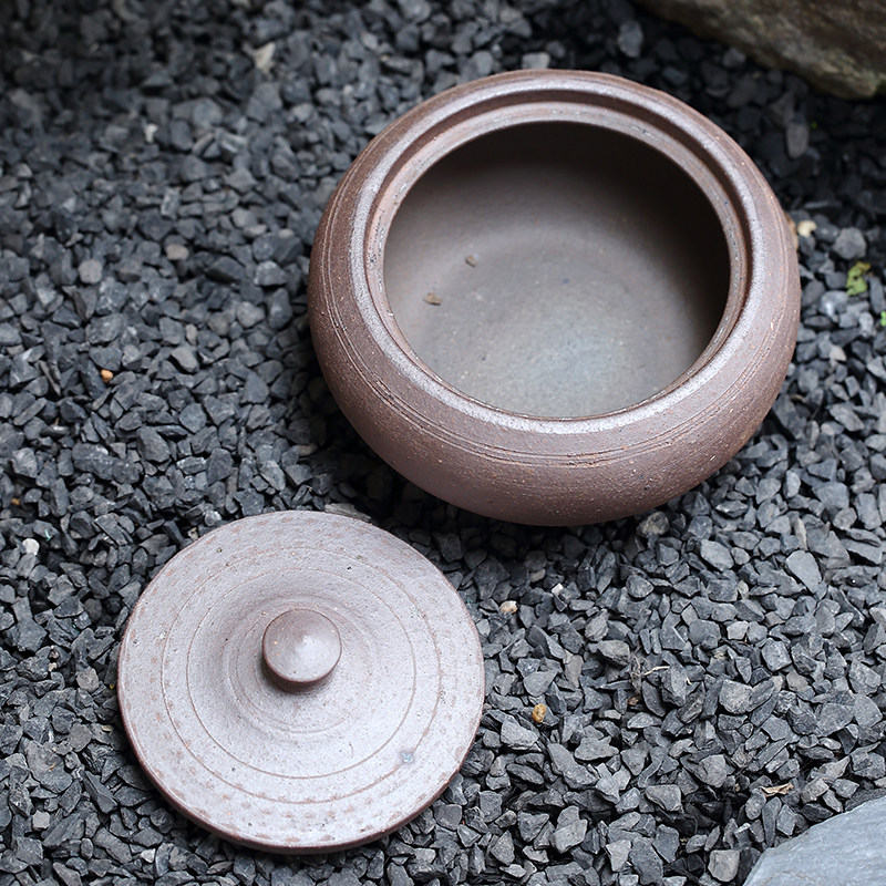 炭钵装碳盆木炭橄榄炭乌核桃碳篮红泥粗陶茶道茶道