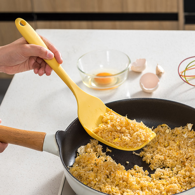 日本进口炒饭饭铲平底锅不粘锅专用炒菜铲子米饭锅铲