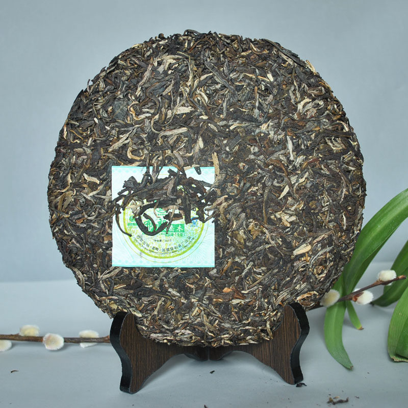 茶叶2007年八角亭布朗乔木普洱茶357克云南茶窝普洱