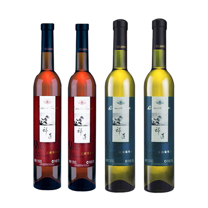 祁连葡萄酒甘肃传奇冰白红葡萄酒甜型红酒祁连山4支甜型葡萄酒含贵腐