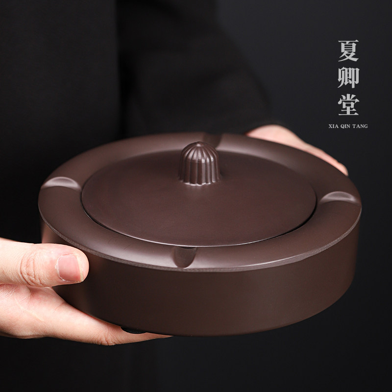 电木烟灰缸带盖防风烟缸客厅茶桌功夫茶道