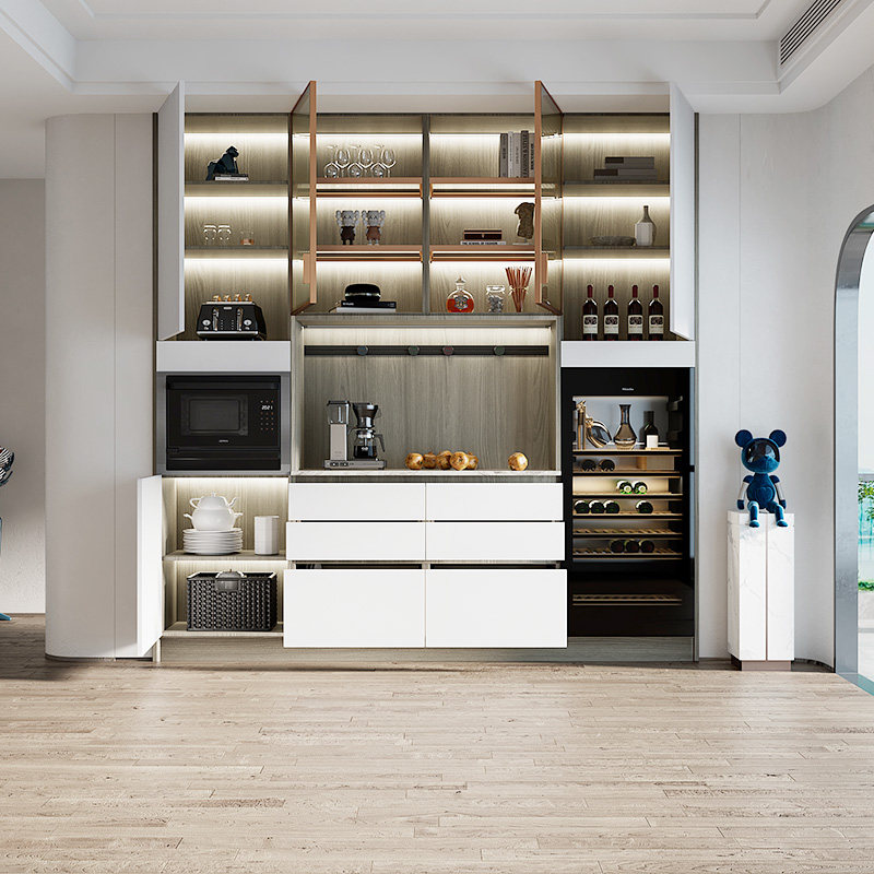 欧派餐边柜碗柜家用现代简约酒柜茶水水柜客厅厨房餐边柜