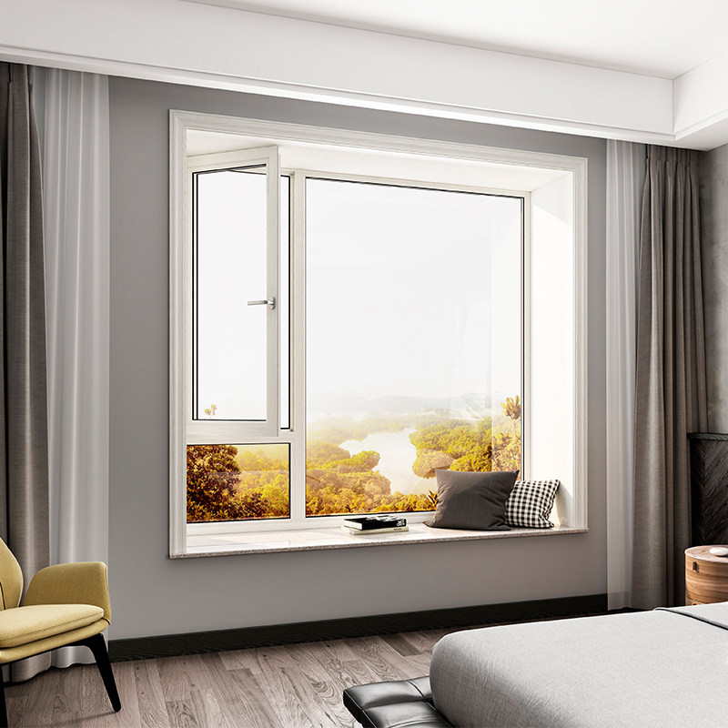 订金 欧铂尼门窗铝合金窗定制平开窗客厅落地窗阳台内开内倒窗