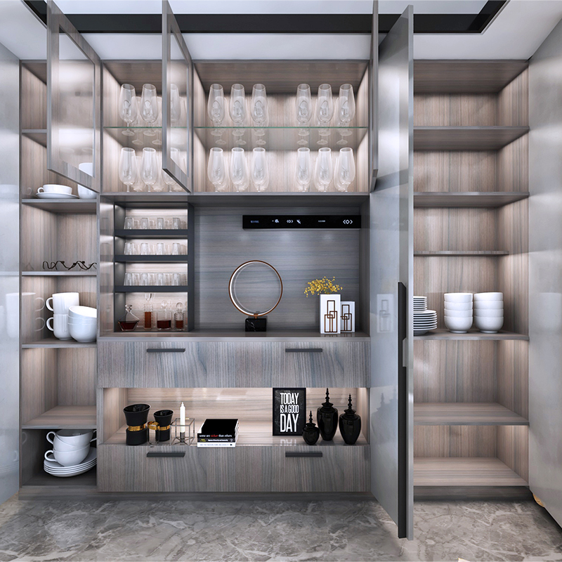 定金欧派餐边柜收纳定做酒柜隔断餐桌餐椅意式餐桌椅餐边柜